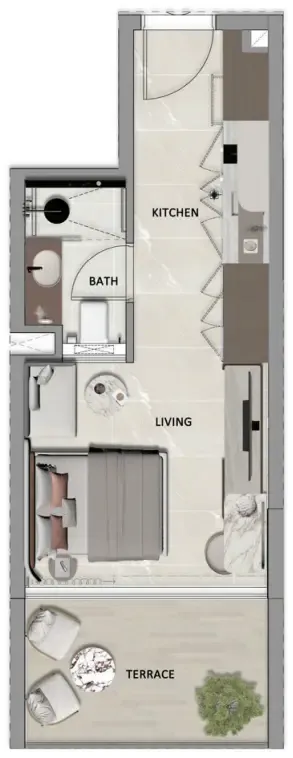 Studio floor plan