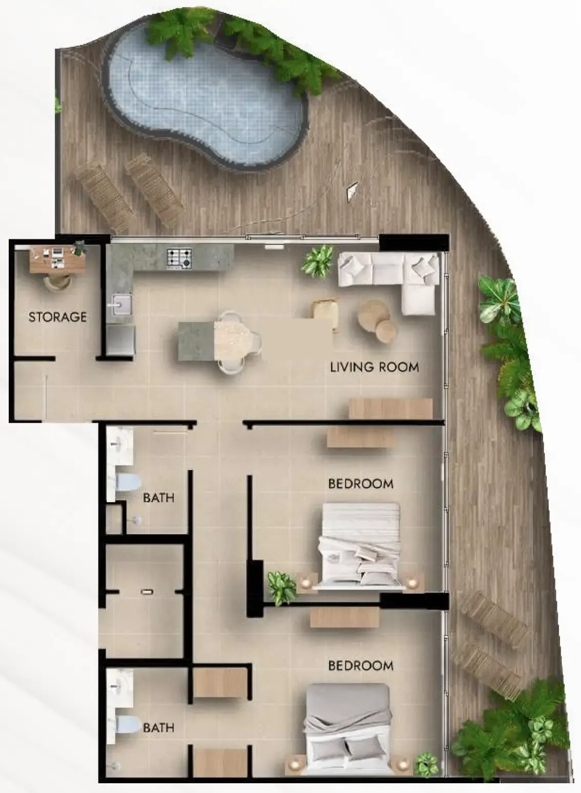 2BR Layout