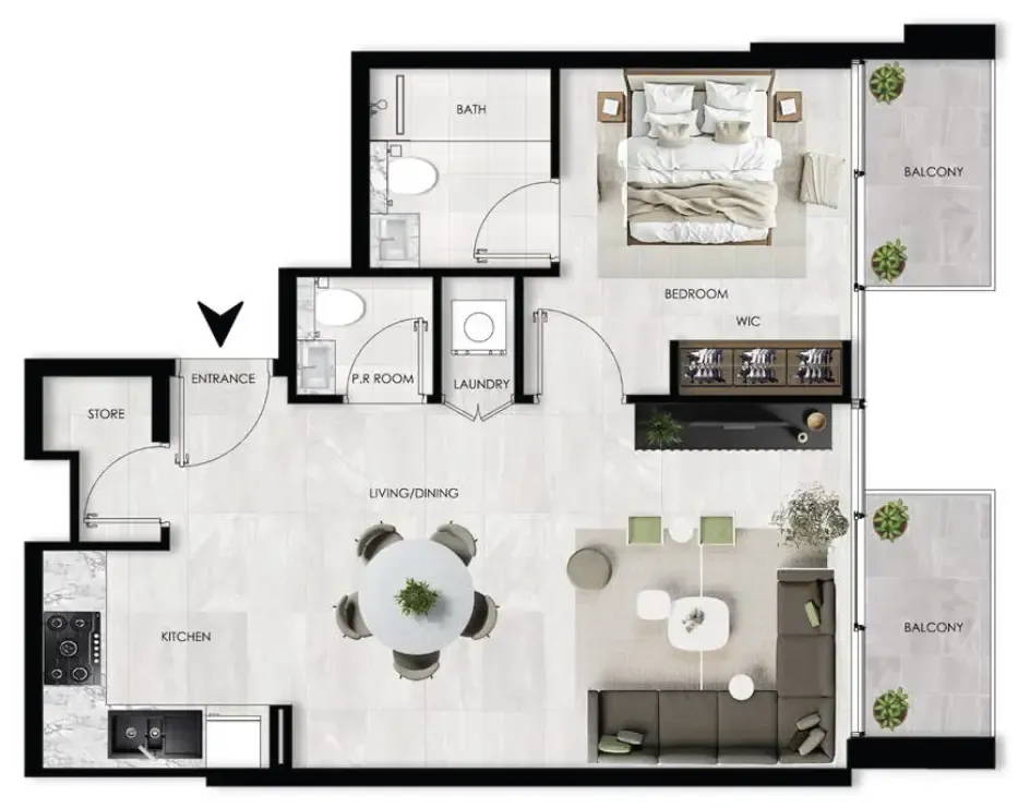 1BR Layout