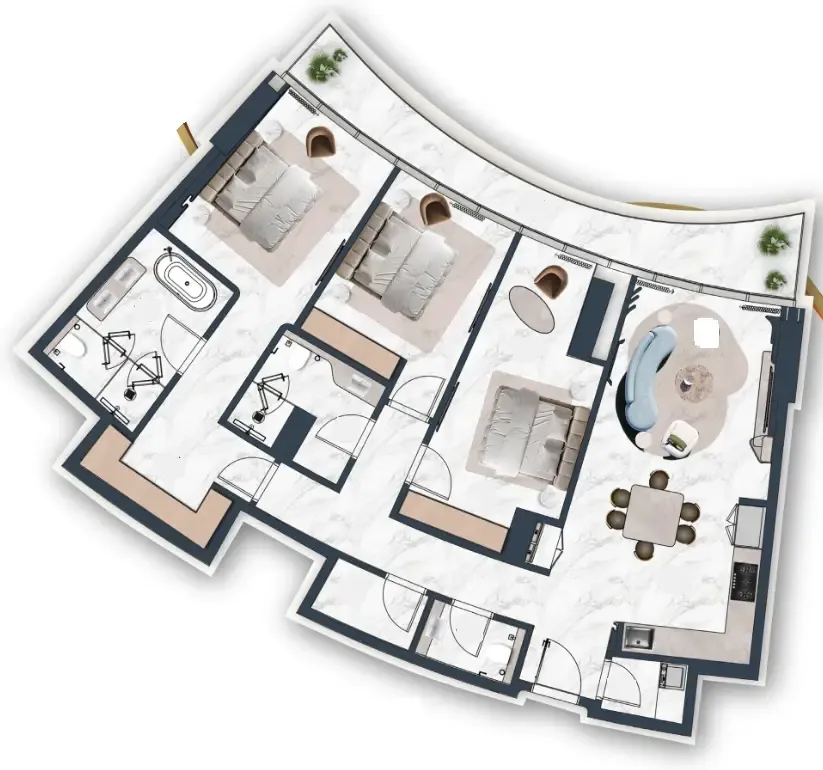 3BR Layout