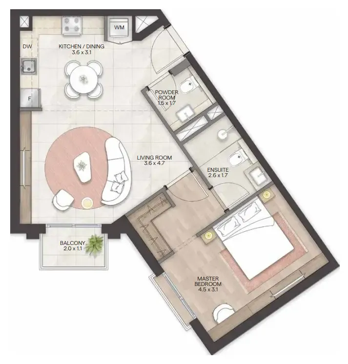 1BR Layout