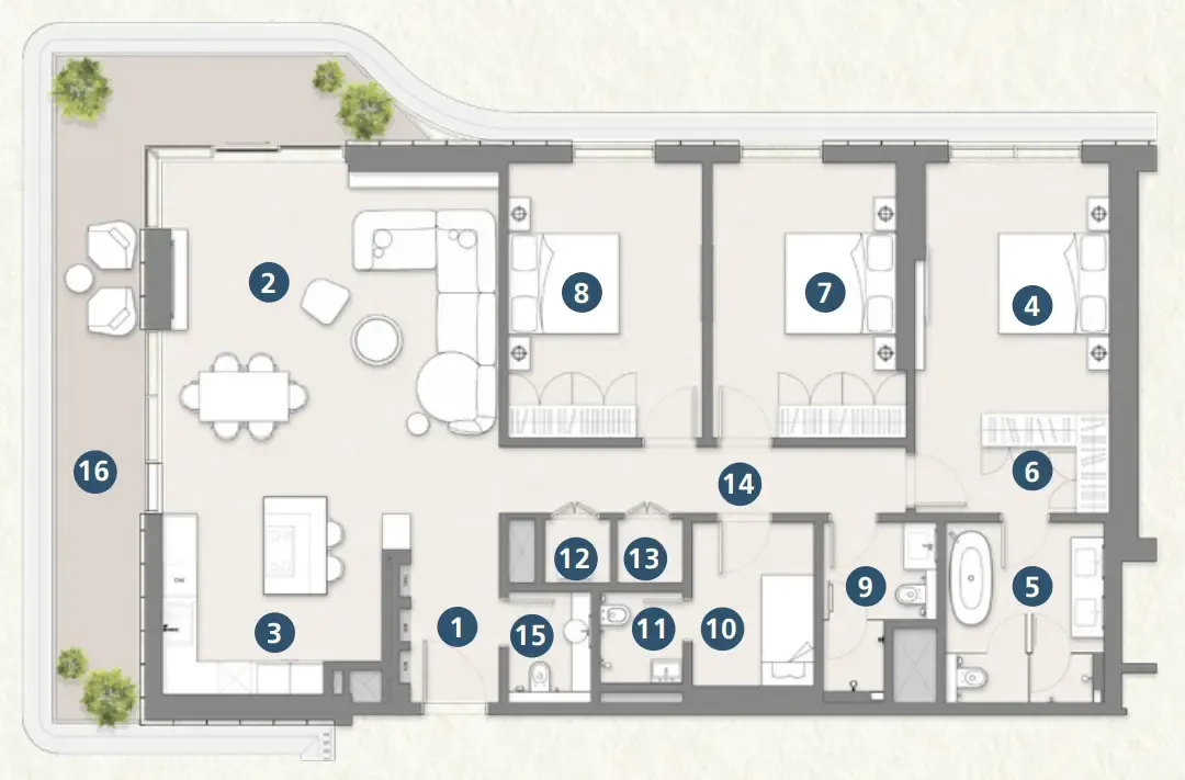 3BR Layout
