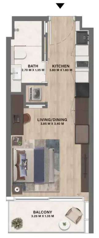 Studio floor plan