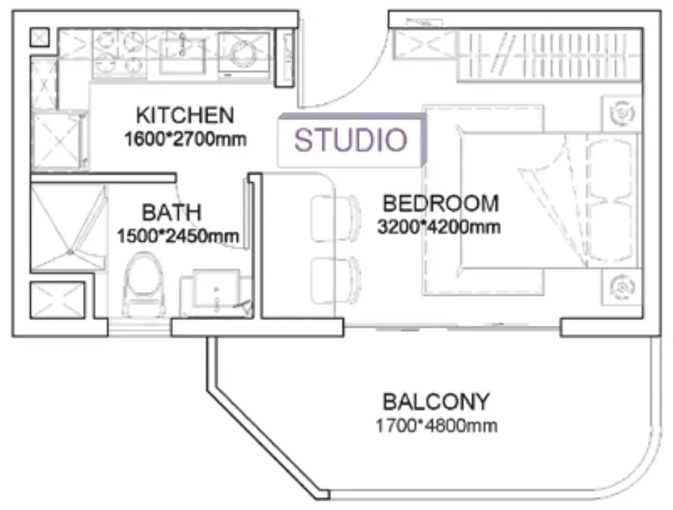 0BR Layout