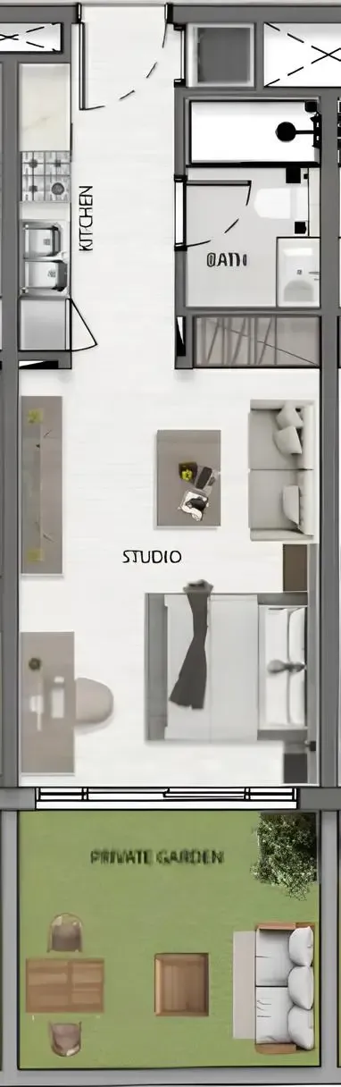 Deca Avana Residences Studio floor plan