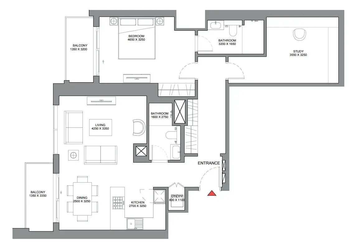 1BR Layout