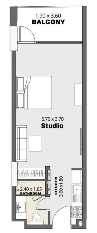 Studio floor plan