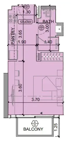 Studio floor plan