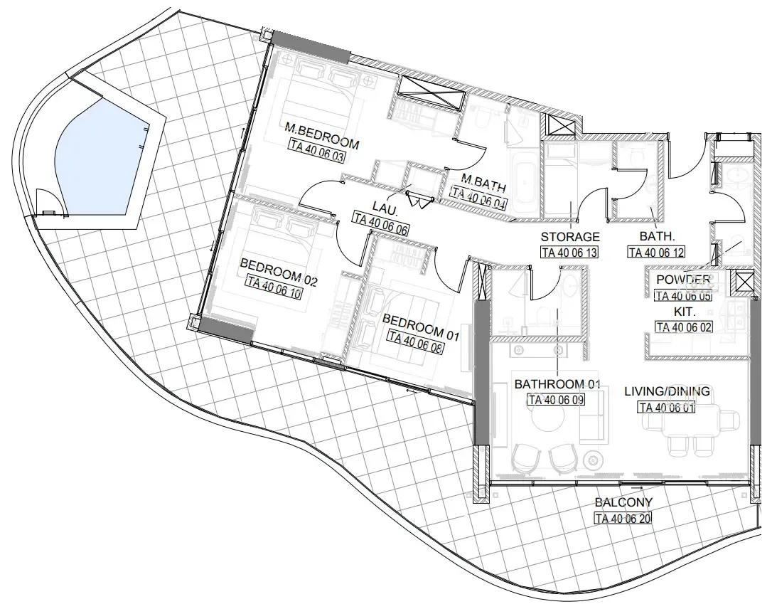 3 bed