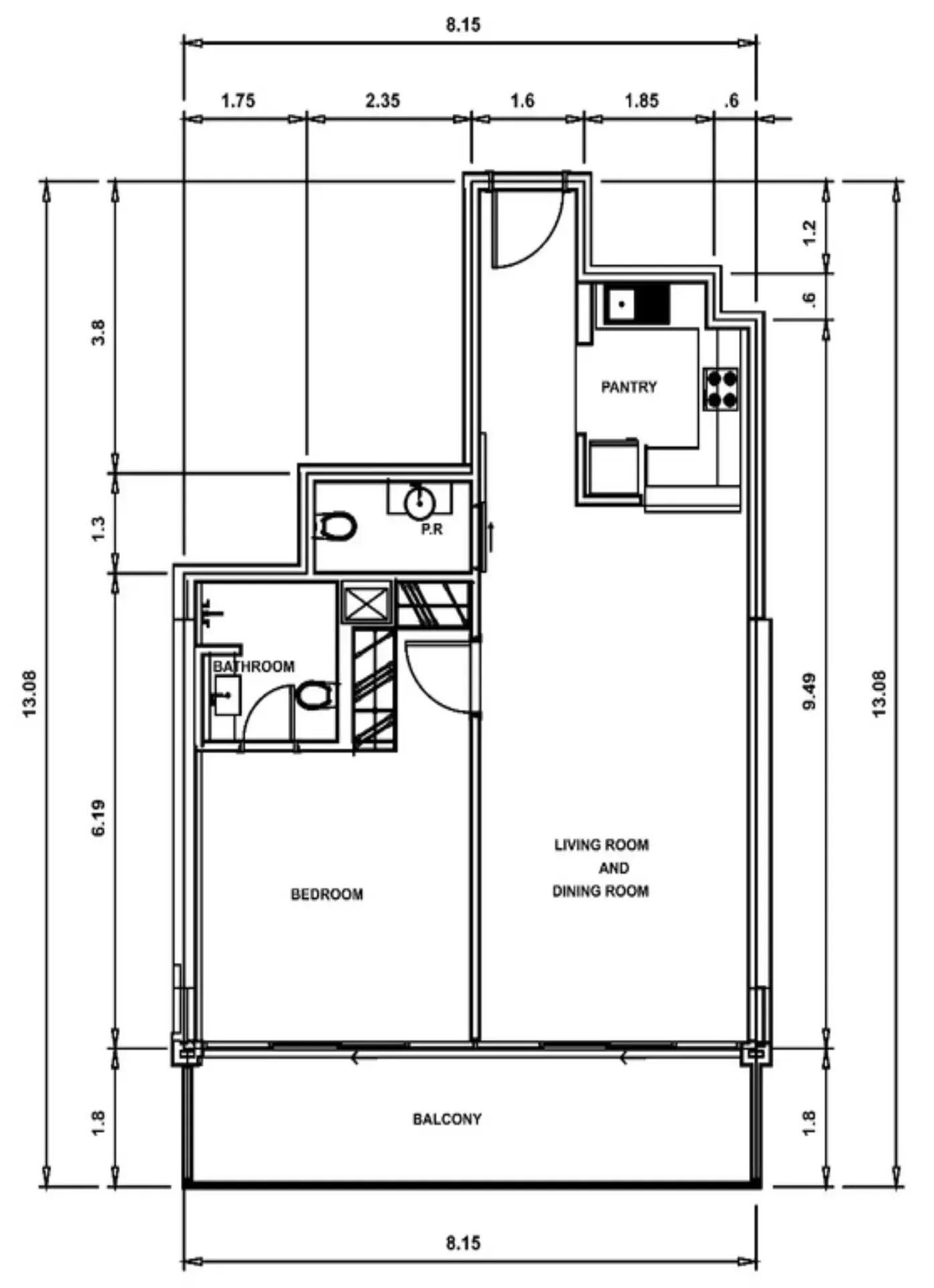 1BR Layout
