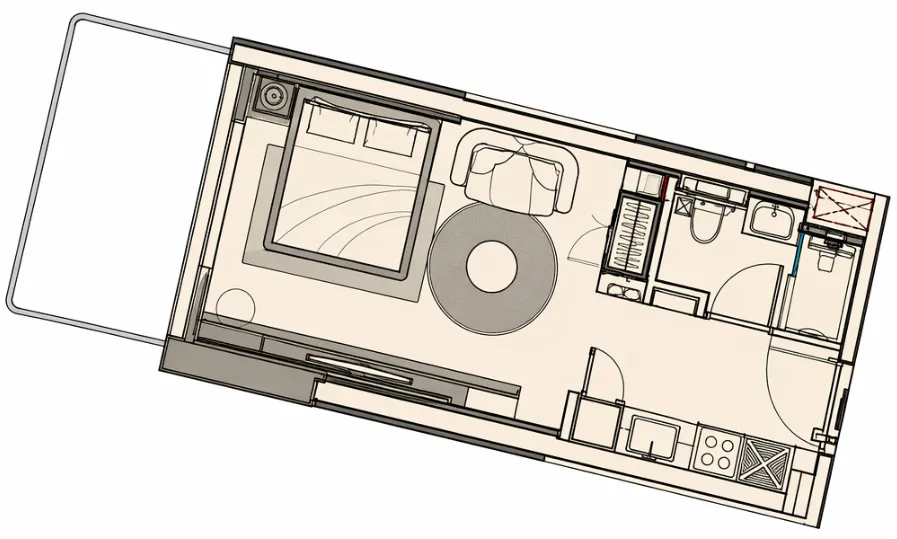 Studio floor plan