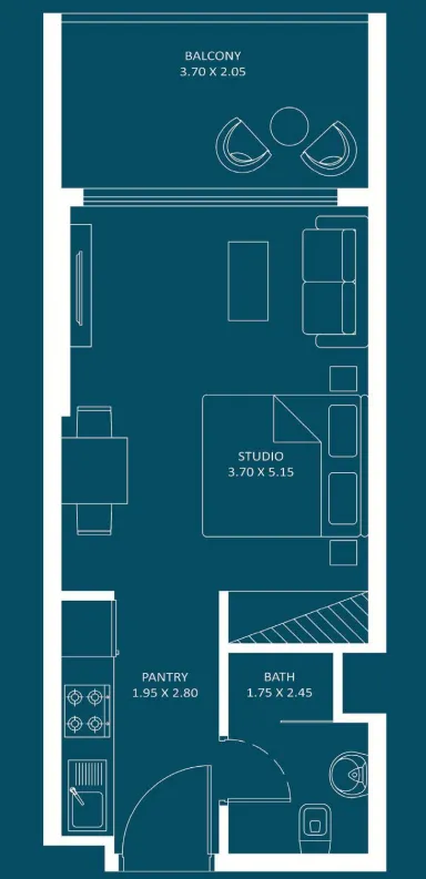 Studio floor plan