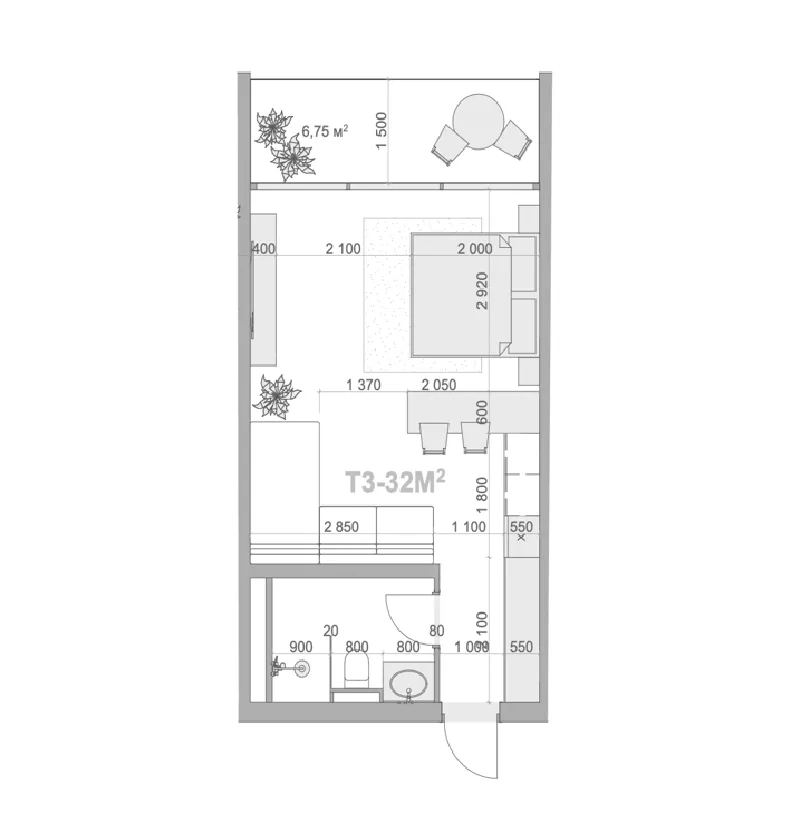 0BR Layout