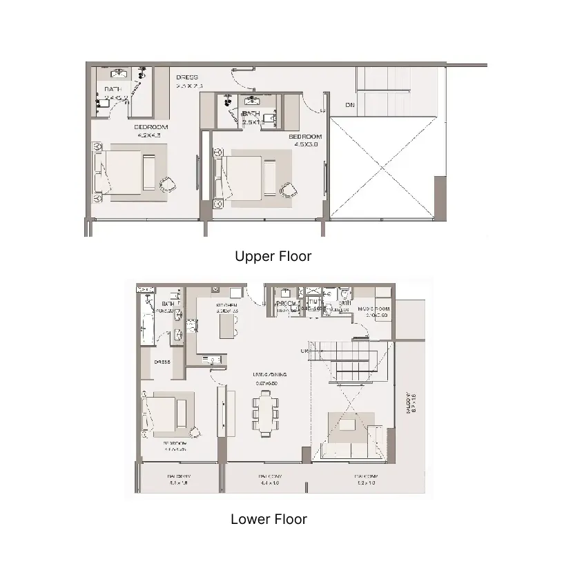 3 bedrooms floor plan