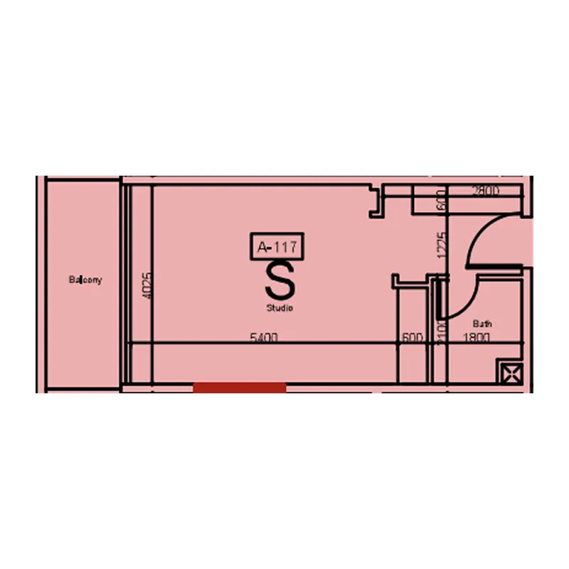 Studio floor plan