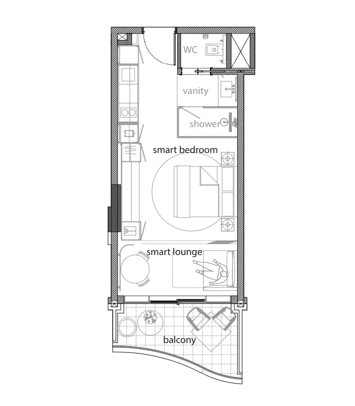 Studio floor plan