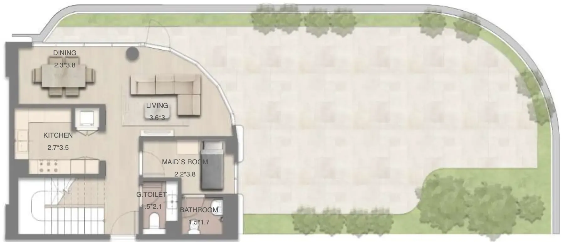 3BR Layout