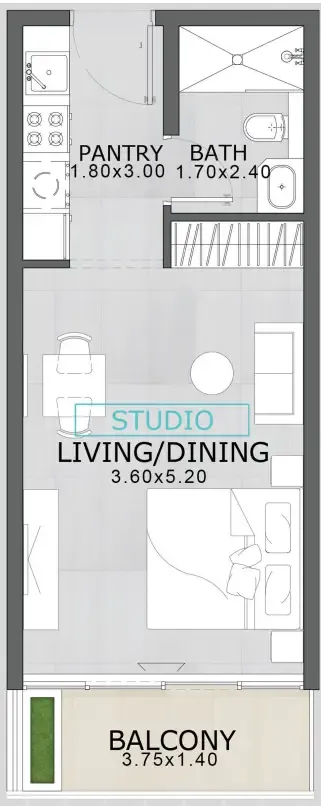 Studio floor plan