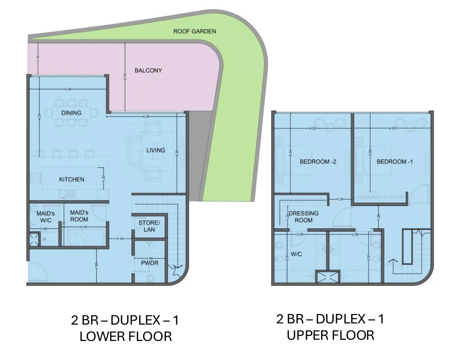 2 bed