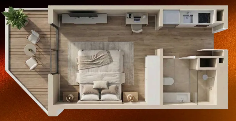 Studio floor plan