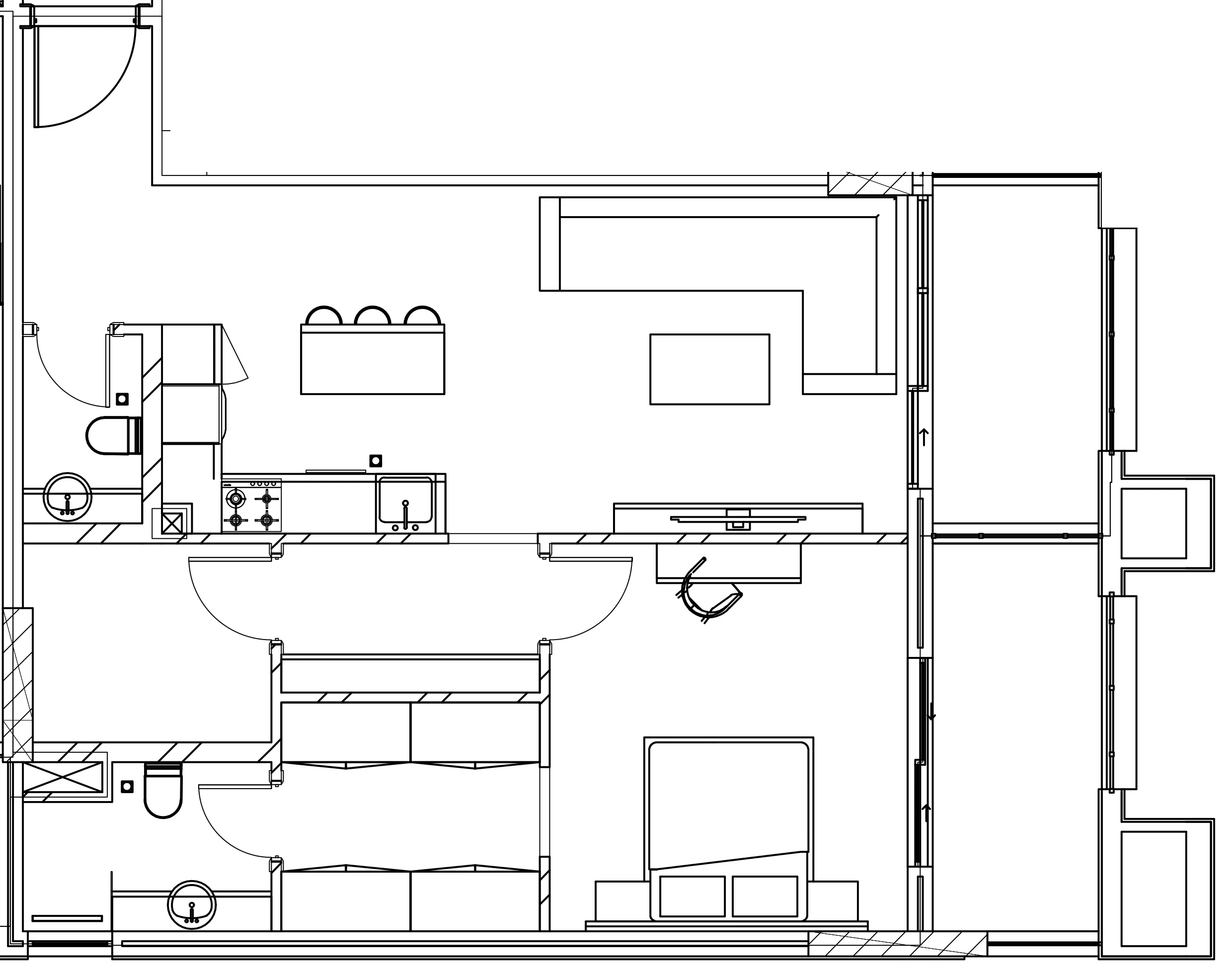 1 bedroom floor plan