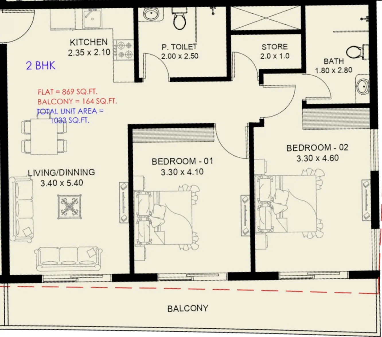 Studio floor plan