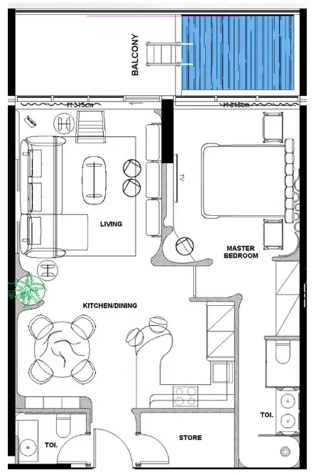 Peace Homes Development Natuzzi Harmoni floor plan
