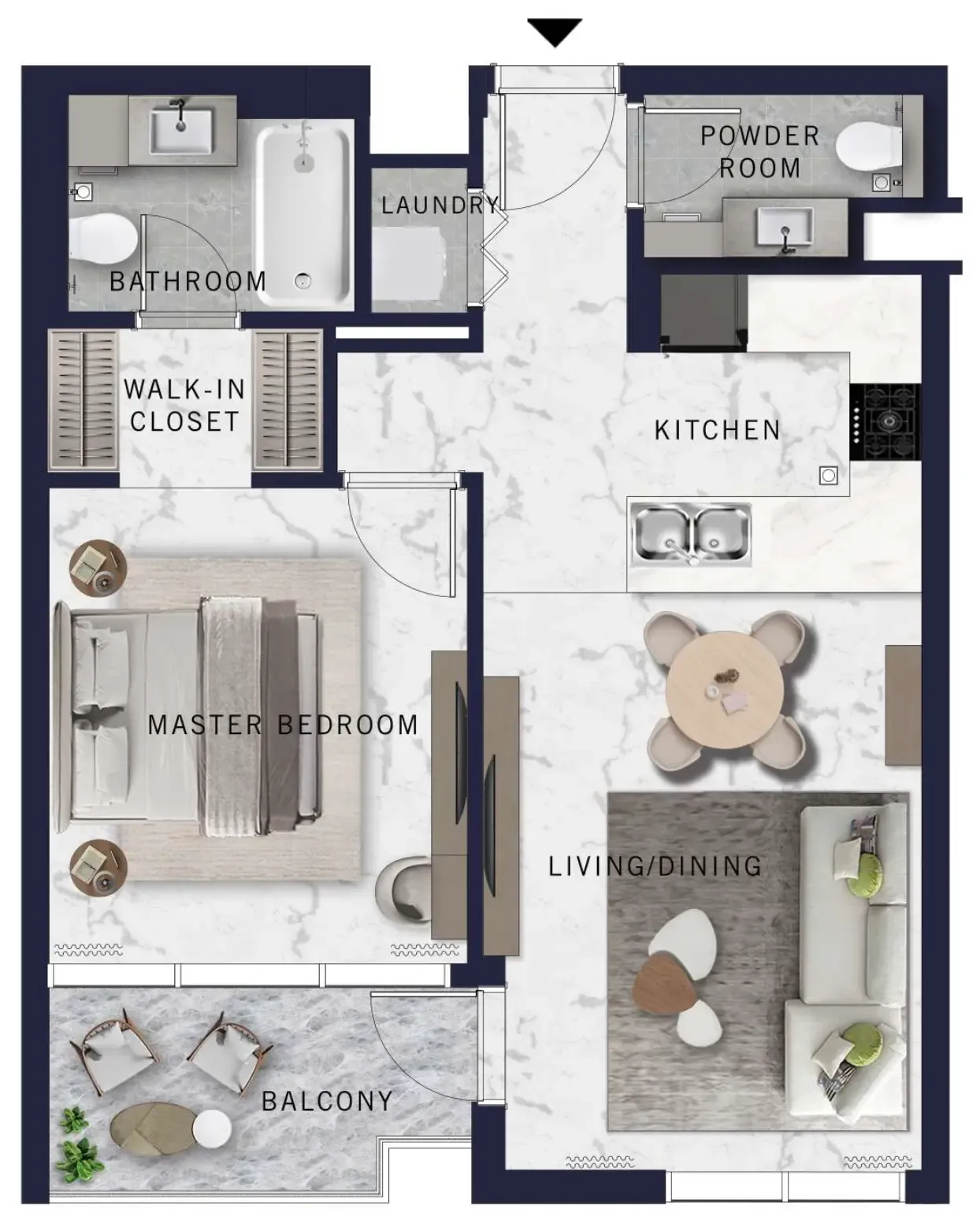 1 bed