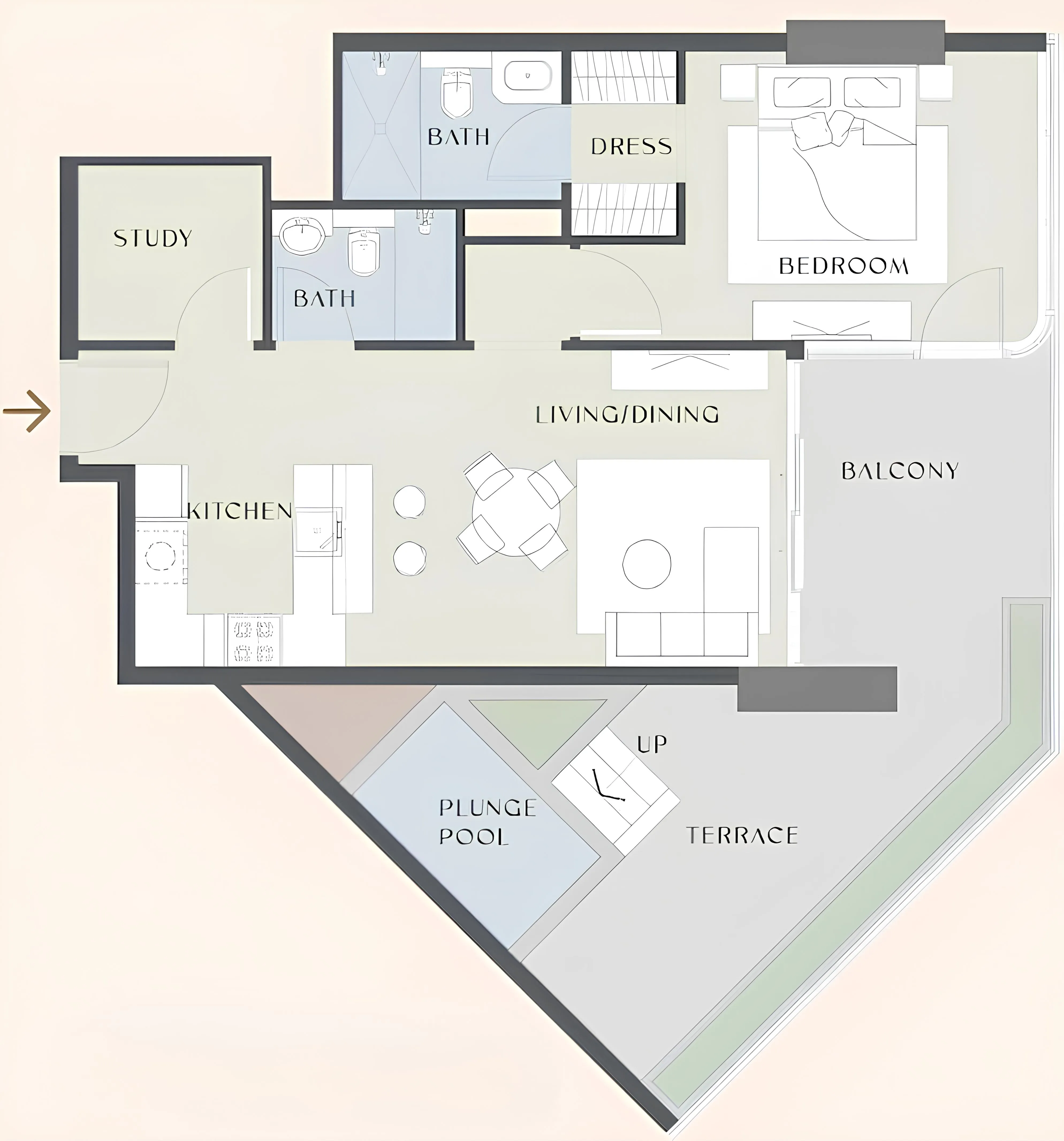 1BR Layout