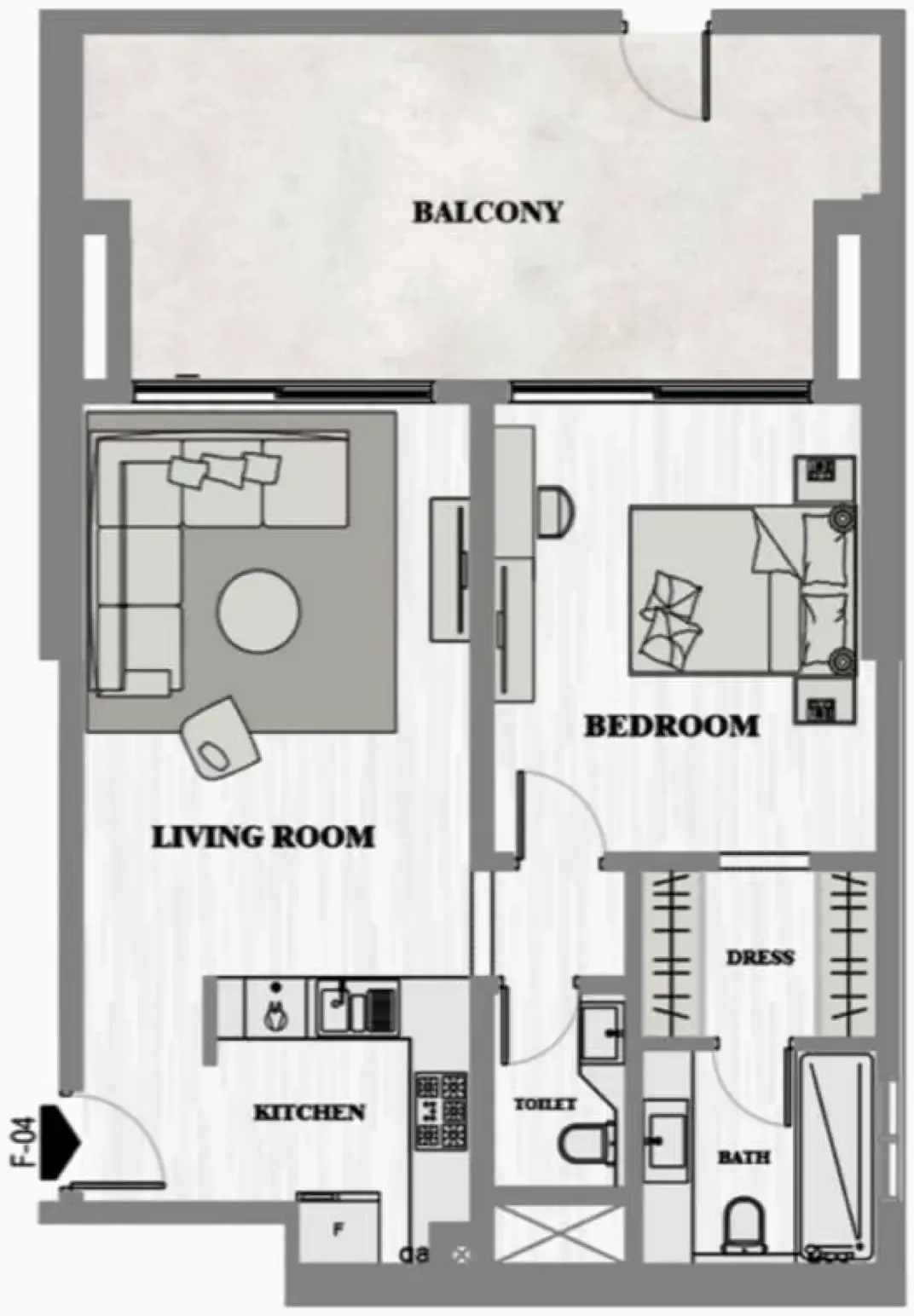 1 bed