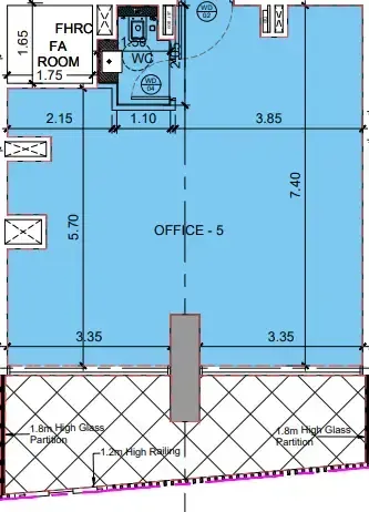 Binghatti Twilight — 2 Bedrooms floor plan