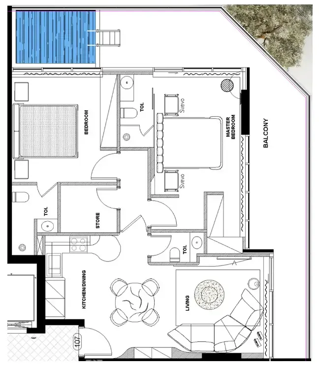 Peace Homes Development Natuzzi Harmoni floor plan