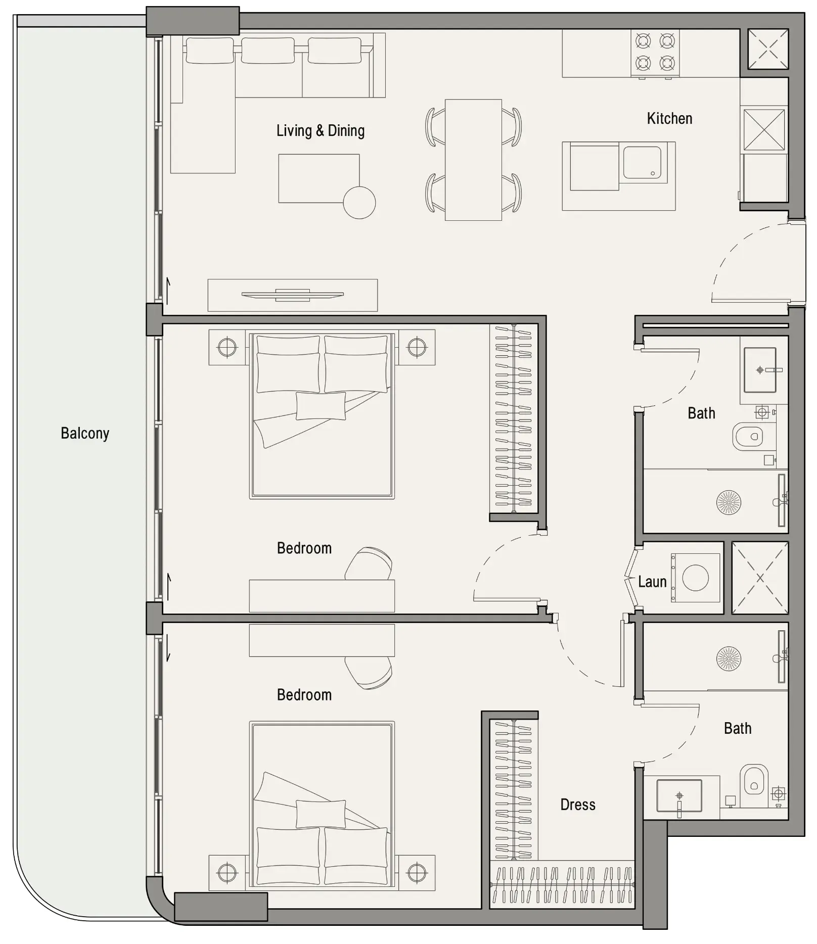 2BR Layout