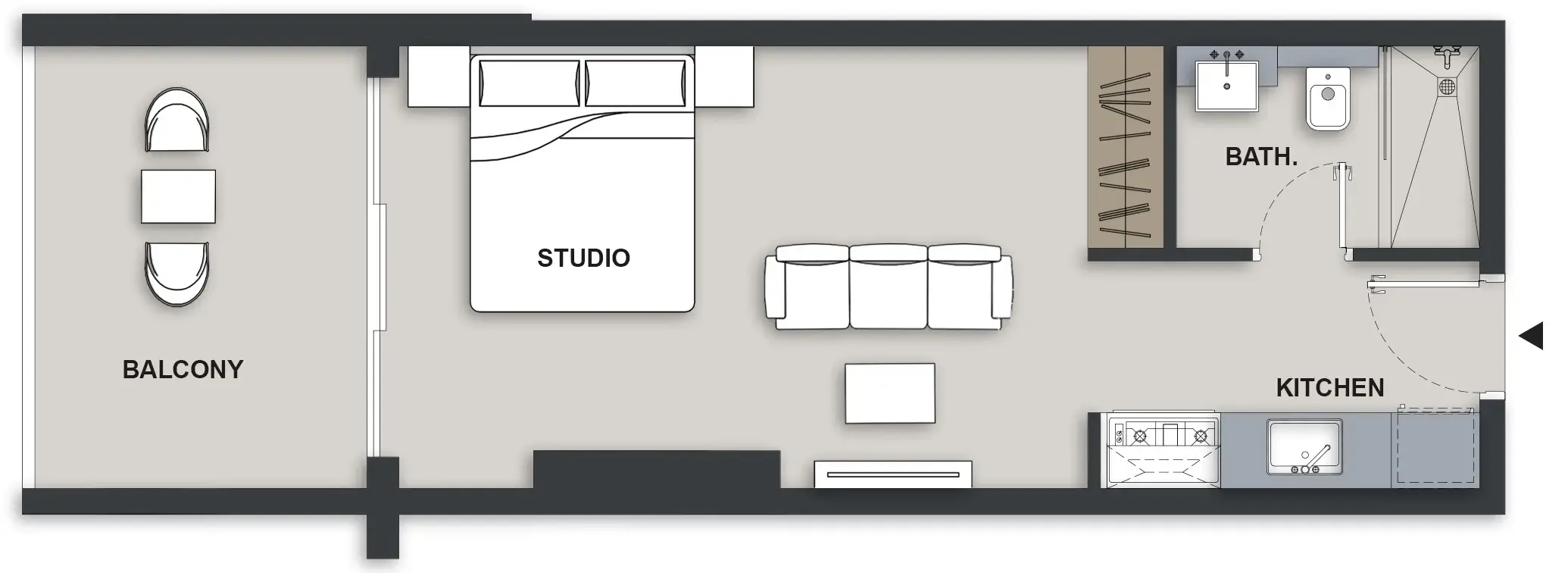 Studio floor plan