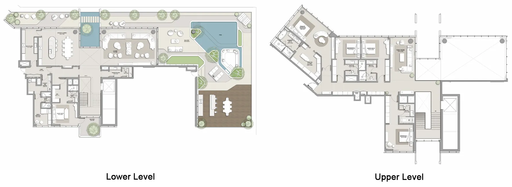 5 bedrooms floor plan