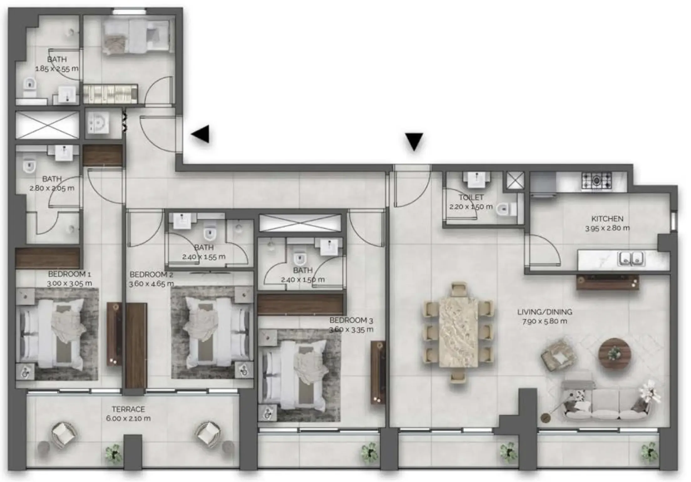 3BR Layout