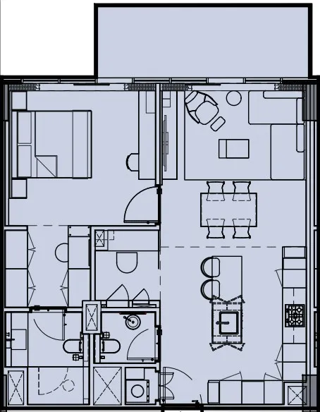 1 bed