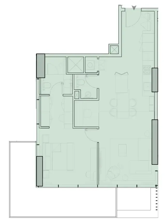 1 bed