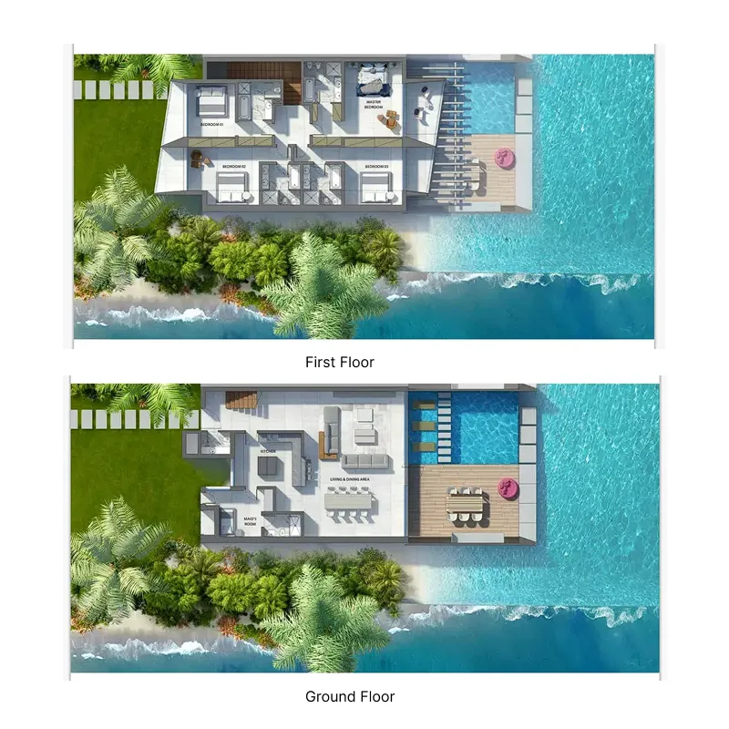 4-bedroom villa floor plan