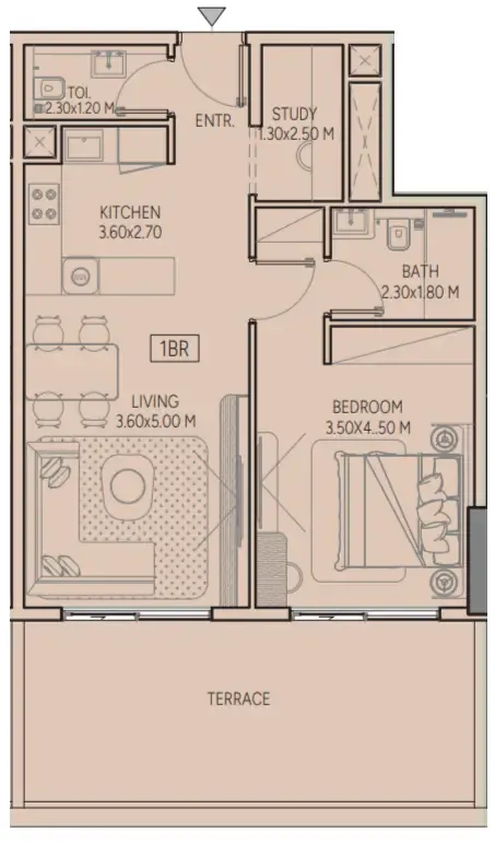1BR Layout