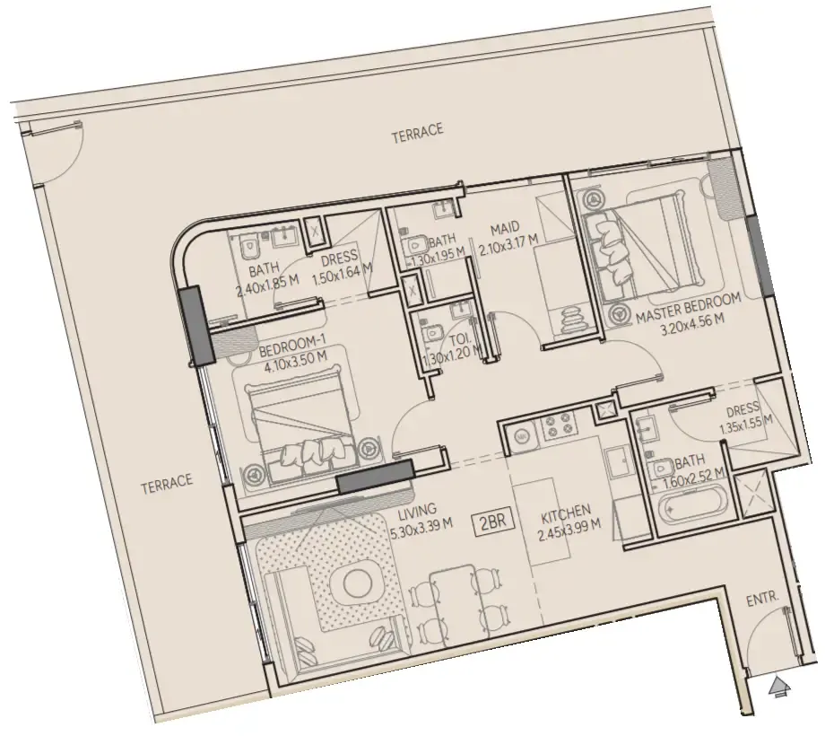 2BR Layout
