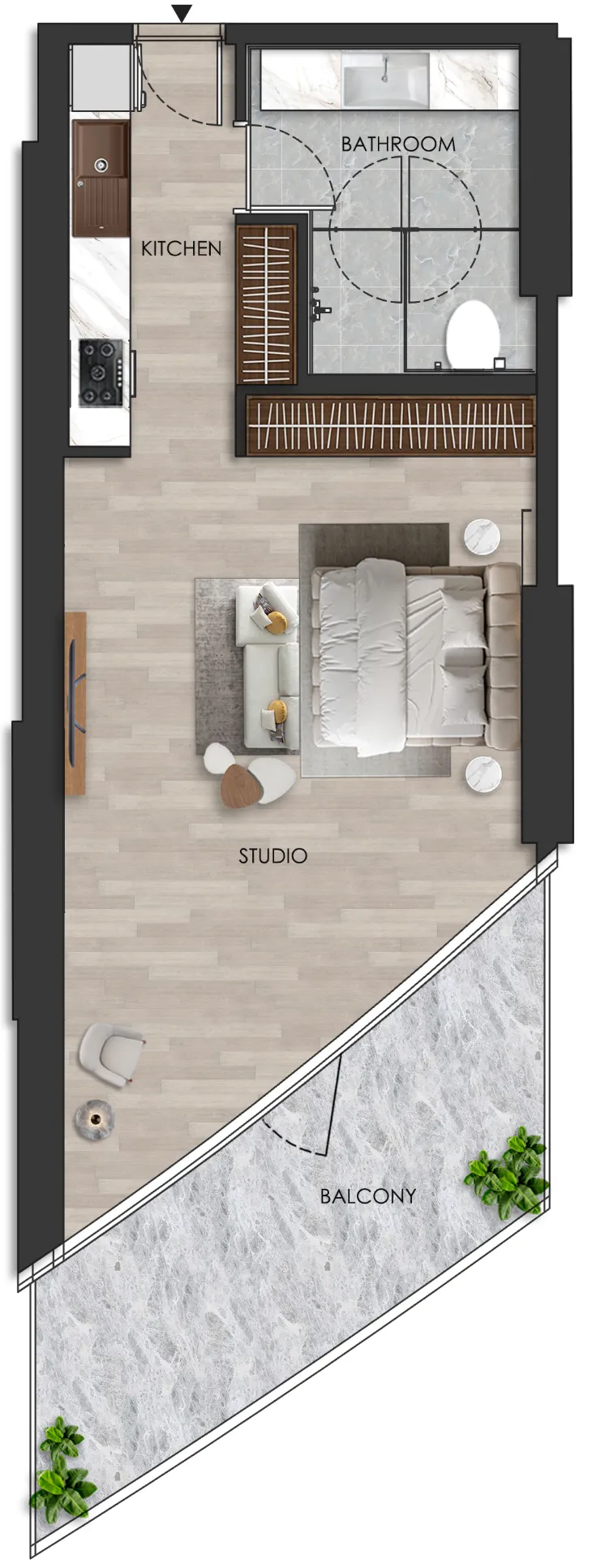 Studio floor plan