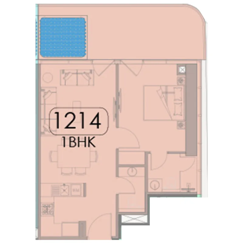 1BR Layout