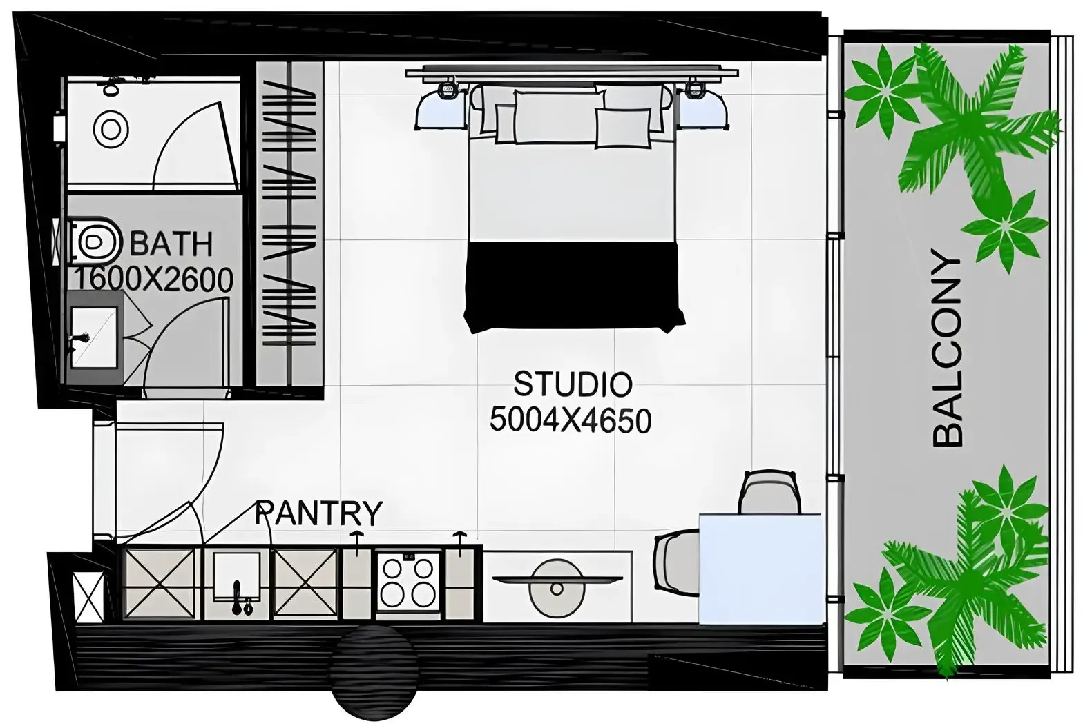 Studio floor plan