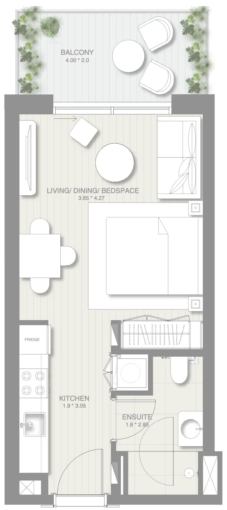 Studio floor plan