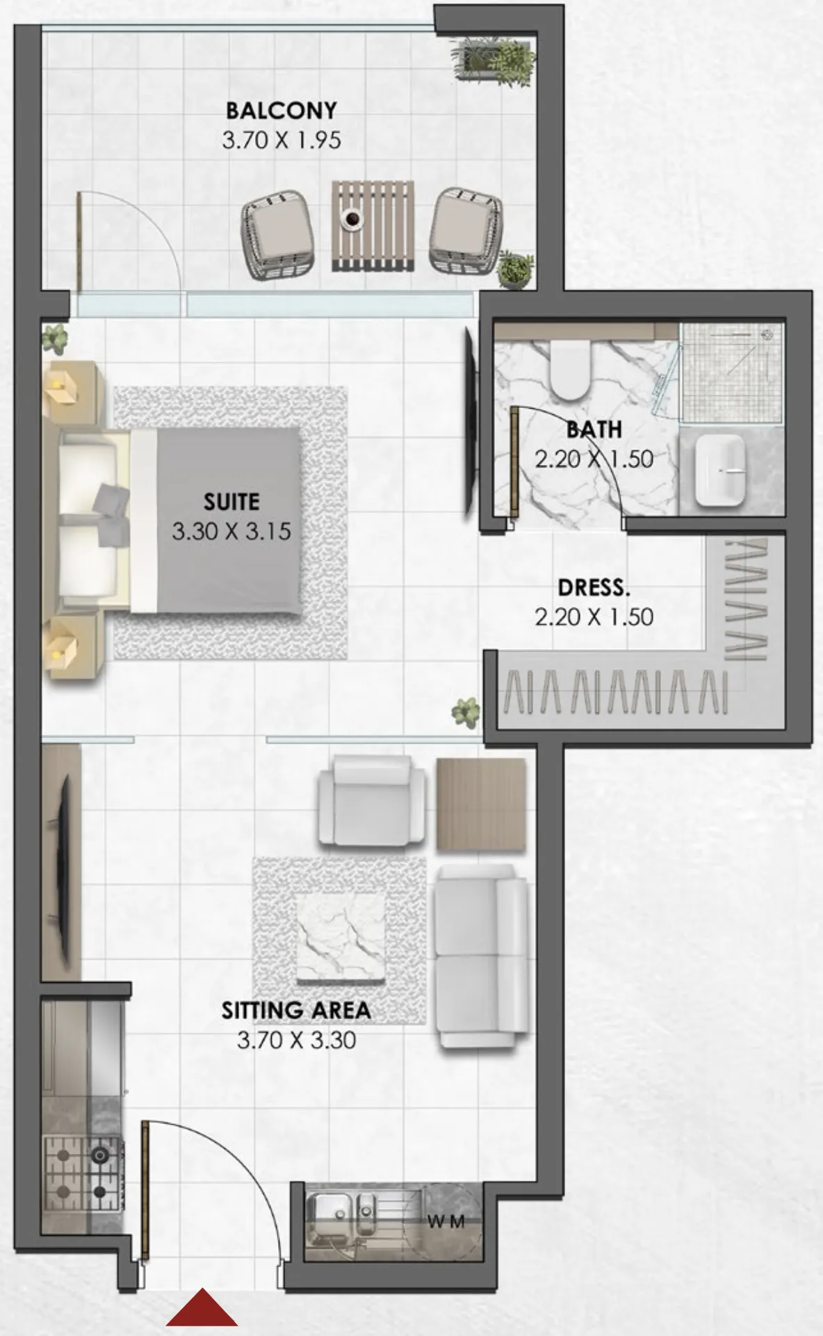 Studio floor plan