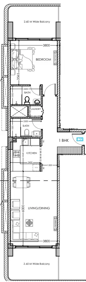 Dugasta Al Haseen Residences 5 floor plan