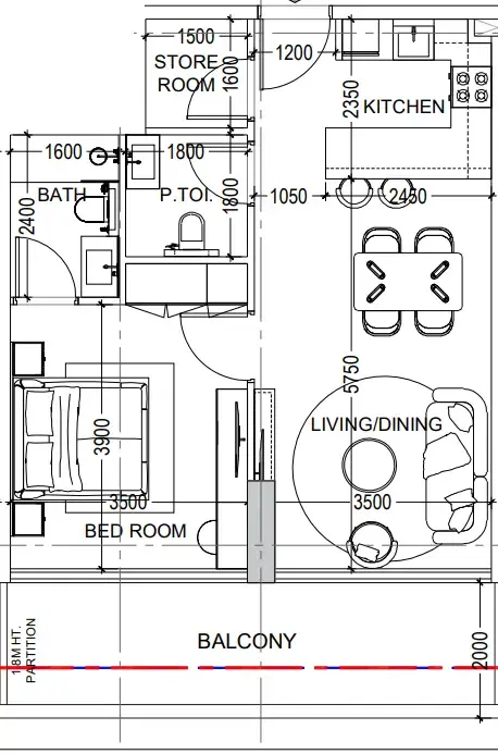1BR Layout