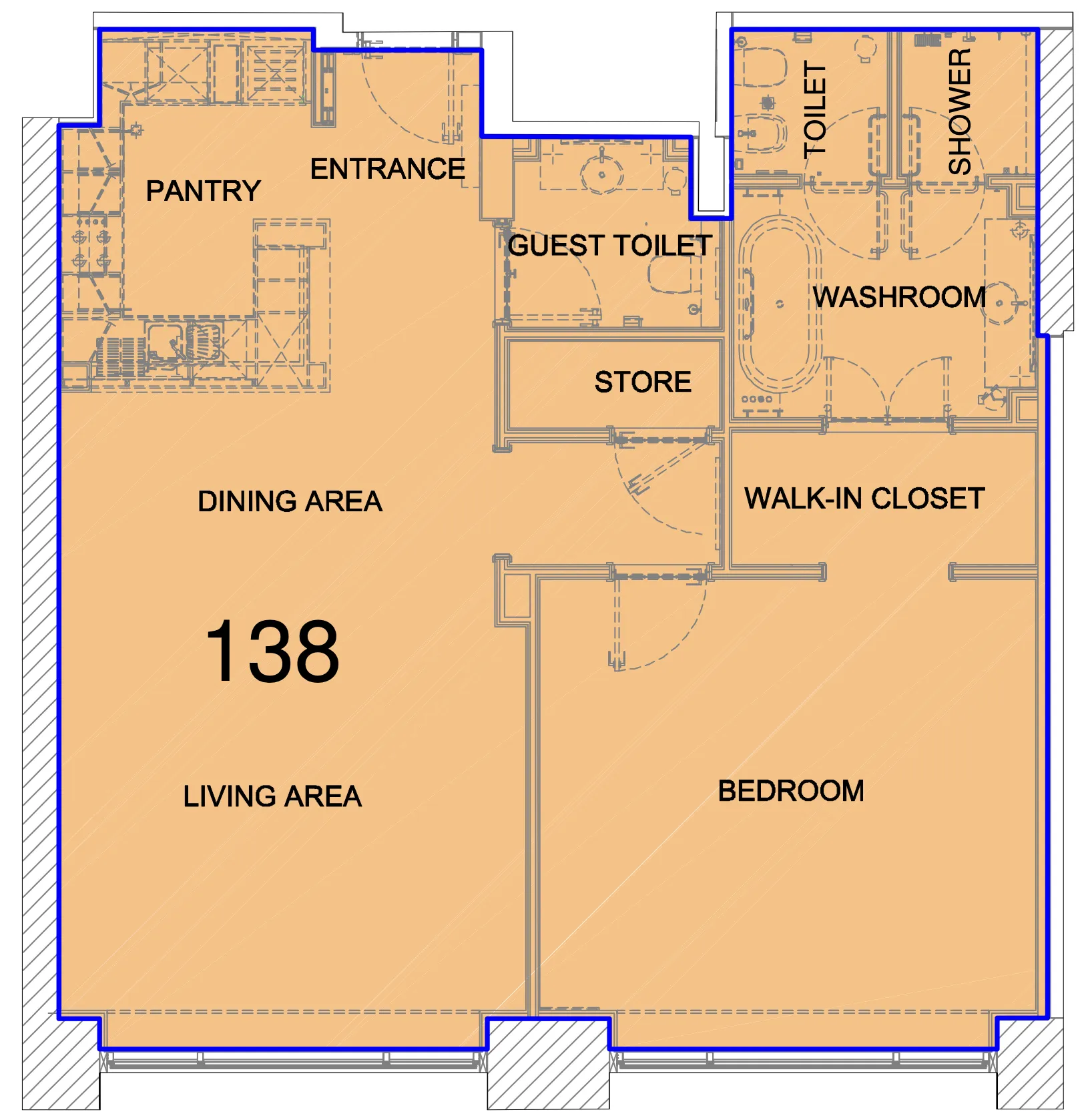 1 bed