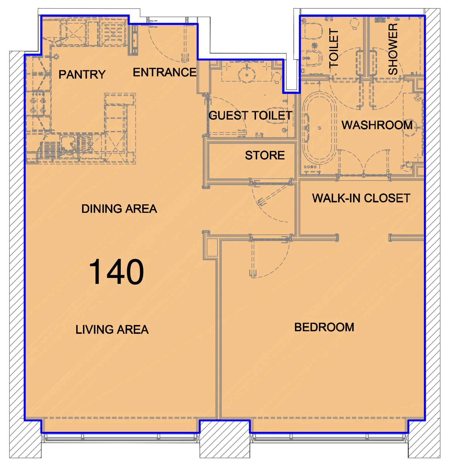 1 bed
